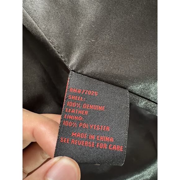 Adrienne Landau Genuine Leather Coat Womens S Metallic Art Colorblock Silver NWT - Picture 9 of 11